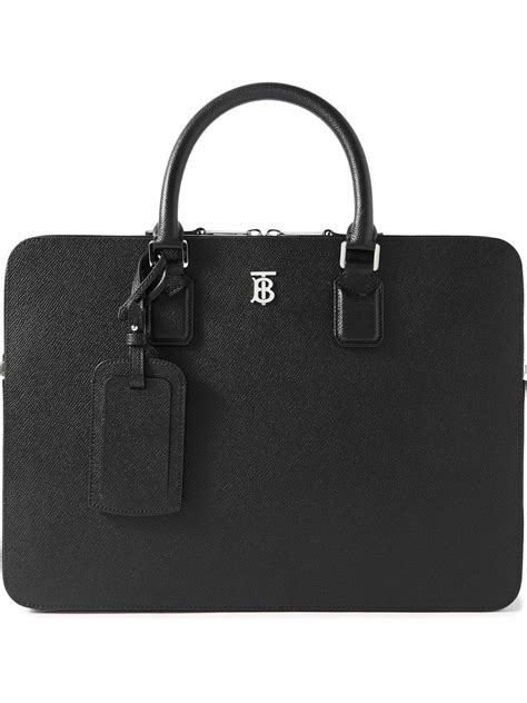 burberry briefcase women's|Burberry grainy leather briefcase.